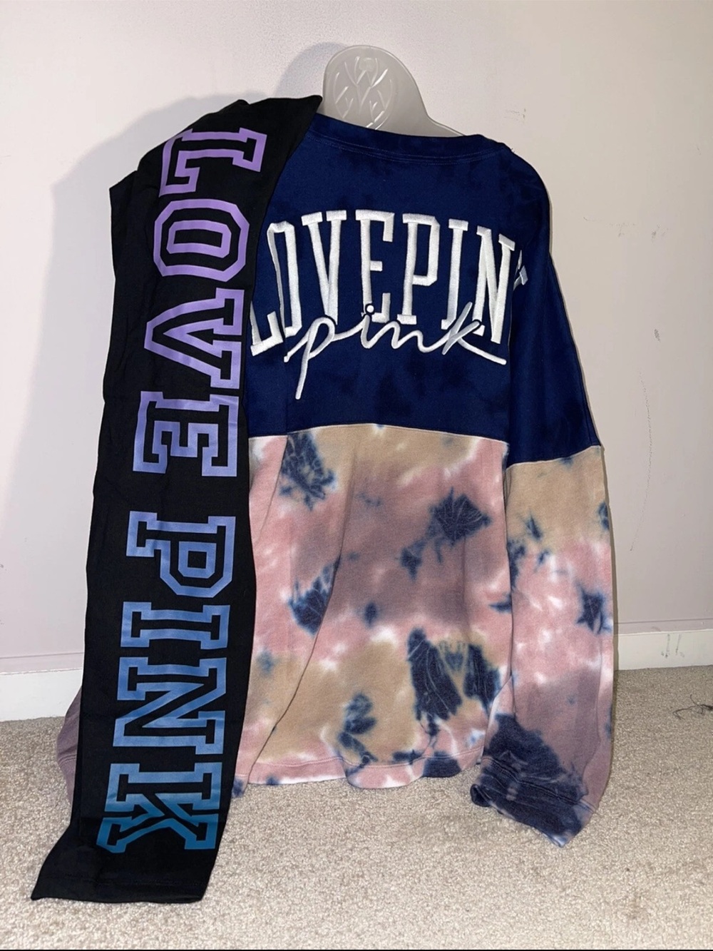 Victoria Secret Pink Varsity Tunic Pullover Leggings Set XL 😍